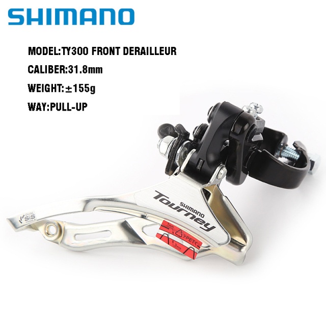 Dérailleur Avant Shimano Tourney FD-TY300 - 8V Top Pull 34.9mm - Neuf