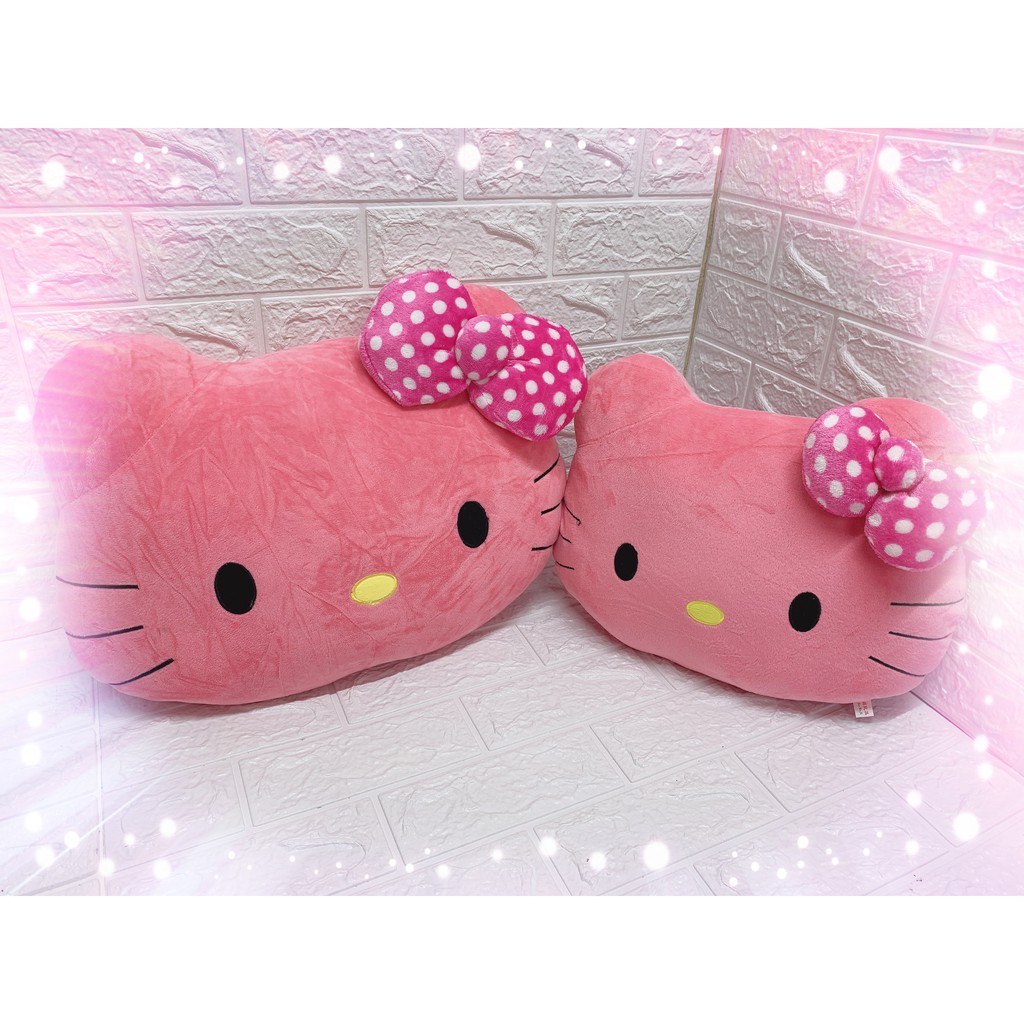 Hello kitty face clearance pillow