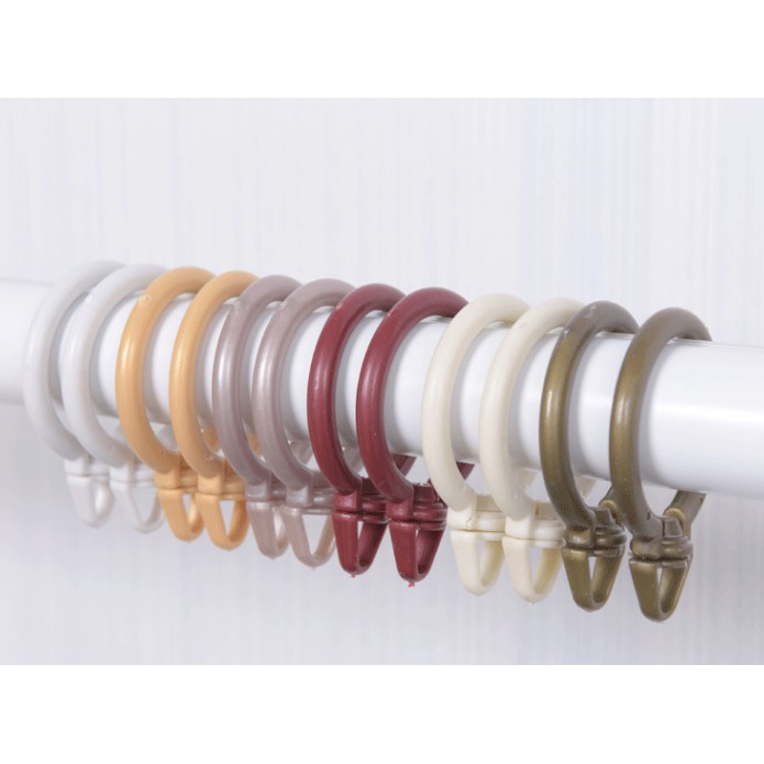10 PCS Hanging Eyelet Loops / Pole Rod Hooks Rings / Curtain Rod Rings ...