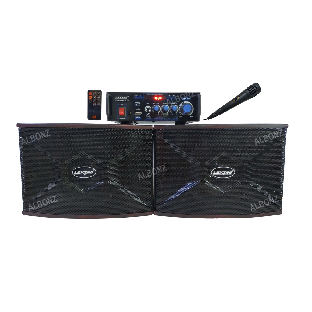 Lexing Portable Amplifier with Speaker 6916 Bluetooth USB SD FM AC220 ...