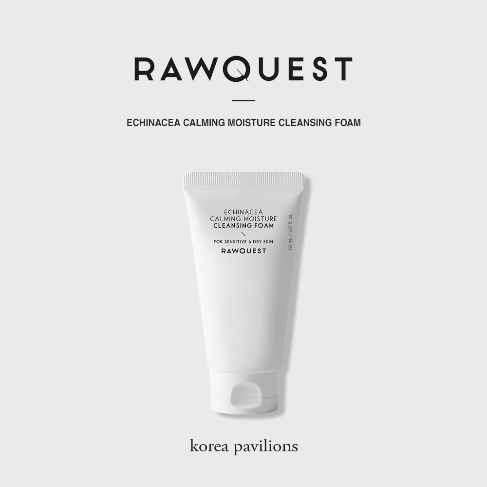 [Rawquest] Echinacea Calming Moisture Cleansing Foam, 150ml Shopee