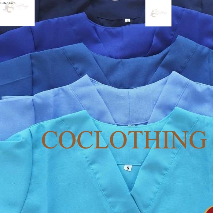 COCLOTHING' BEST QUALITY SCRUBSUIT SET OR TOP (BLUE COLORS) | Shopee ...