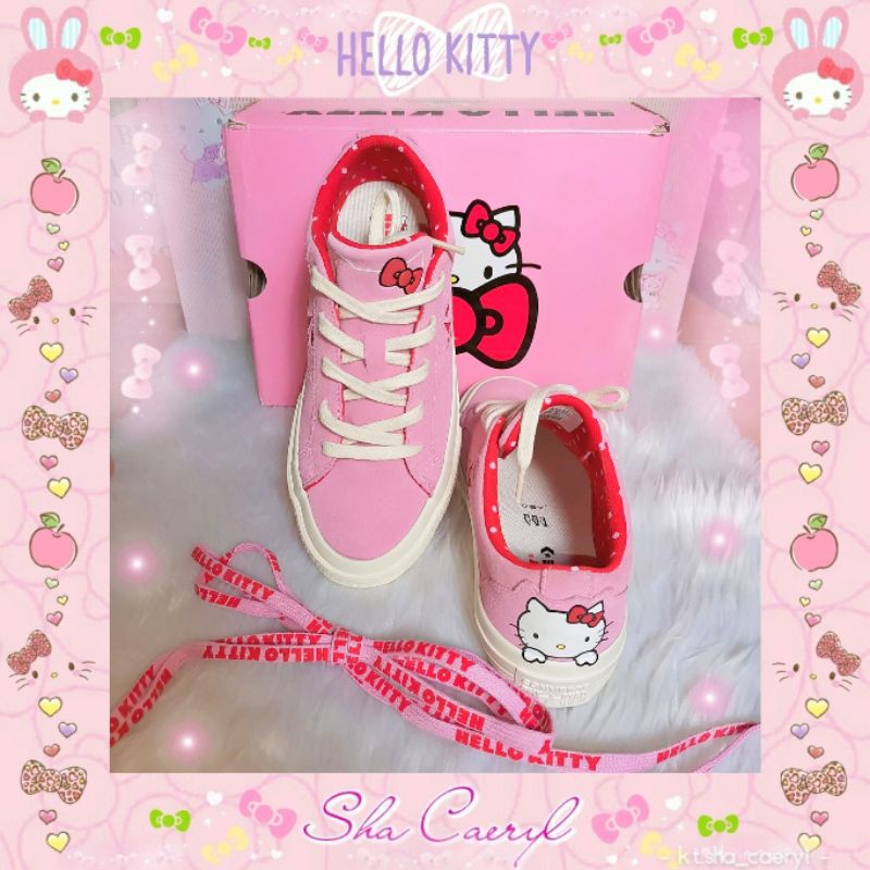 Girls hello hotsell kitty converse