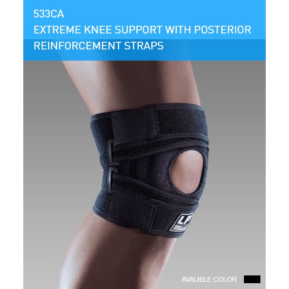 LP SUPPORT 533CA KNEE SUPPORT WITH POSTERIOR REINFORCEMENT STRAPS (FOR