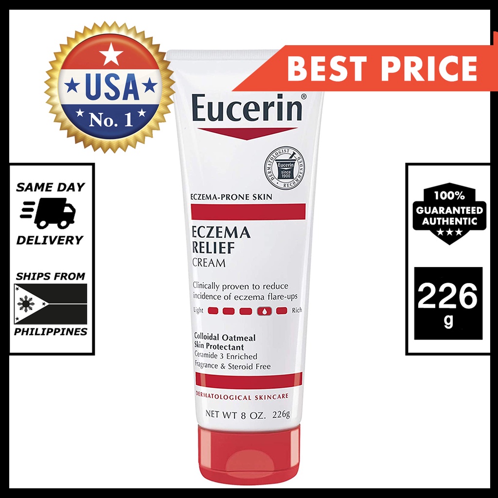 Eucerin Eczema Relief Cream Full Body Lotion for Eczema Prone Skin