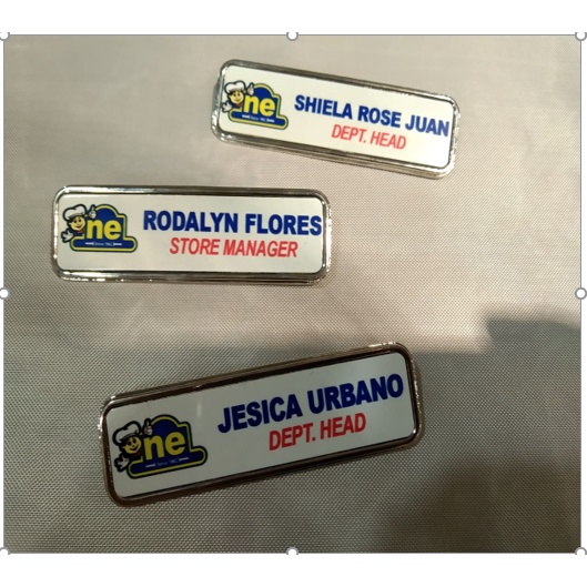 Customized Pin type Name Plate Badge