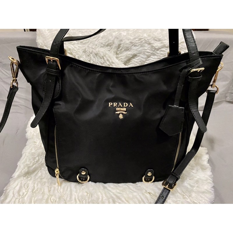 Prada black cheap tote bag