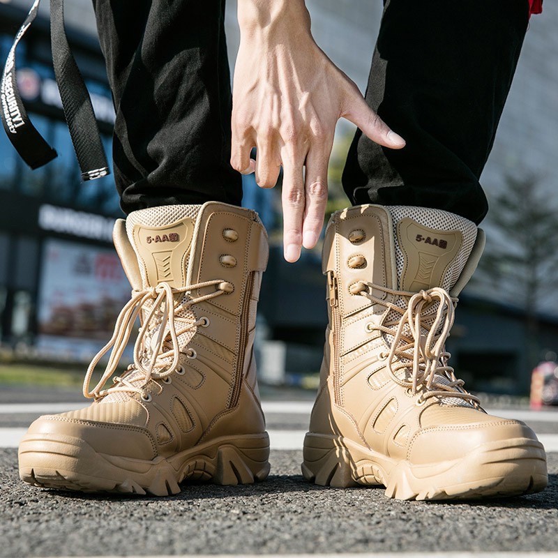 Army 5 11 5AA Men Tactical Outdoor Hiking High Top Combat Swat Boots Shopee Philippines