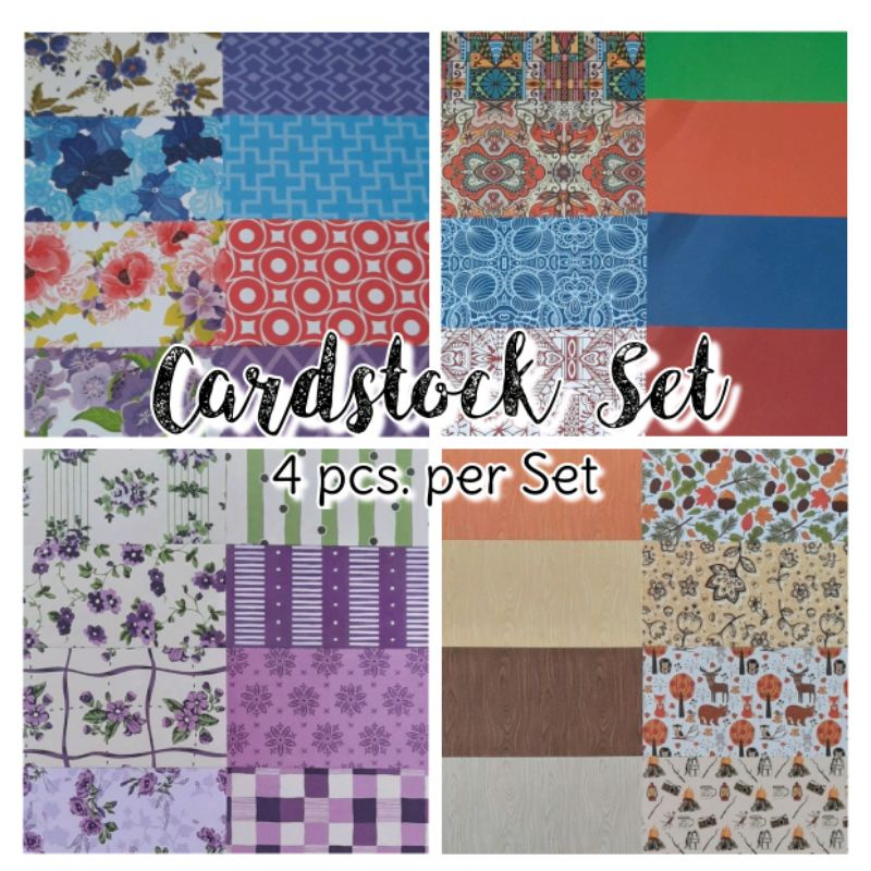 Cardstock Set (4 pcs. per Set) | Shopee Philippines