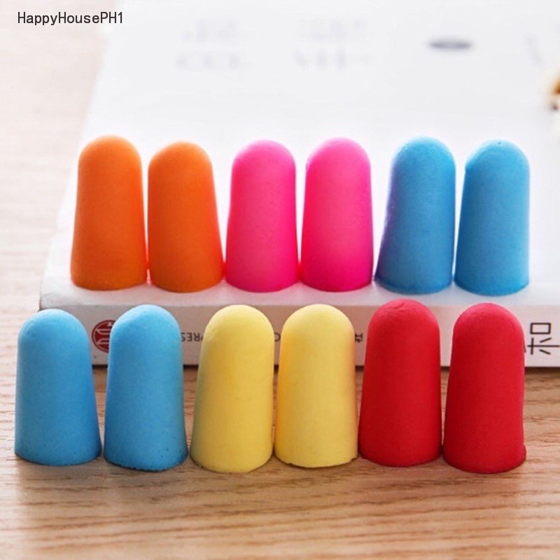 Soft Sponge Ear Plugs Sound Insulation Antinoise Earplugs with Storage