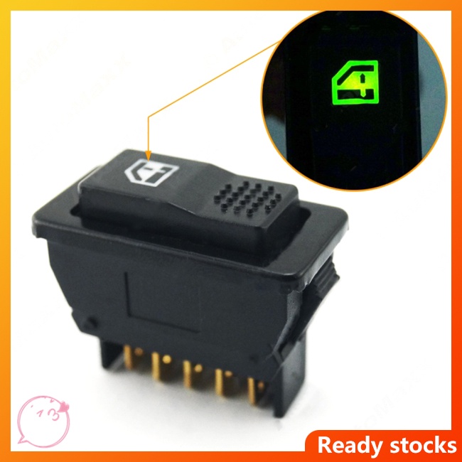 COD 12v 24v 5-pin Single Car Power Window Switch Universal Application ...