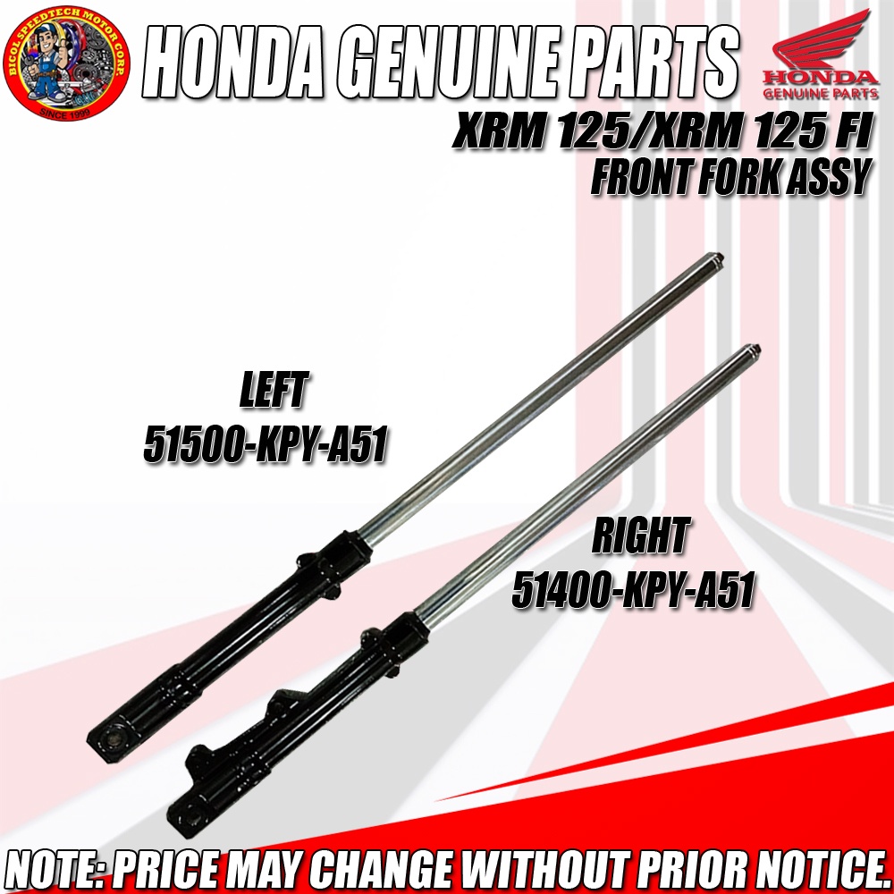 Honda xrm 125 front fork deals price