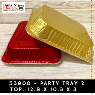 Buns N' Choices] 11550 - 8x8 Square Aluminum Foil Pan with Plastic