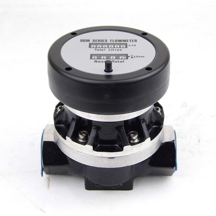 OGM Oval Gear Water Fuel Flow Meter Counter Indicator Flowmeter Device ...