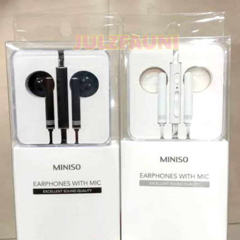 Miniso earphones with mic sale