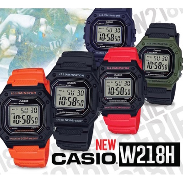 Casio Digital Watch Casio W218h 3avdf Buy Casio W-218H-3AVDF Youth