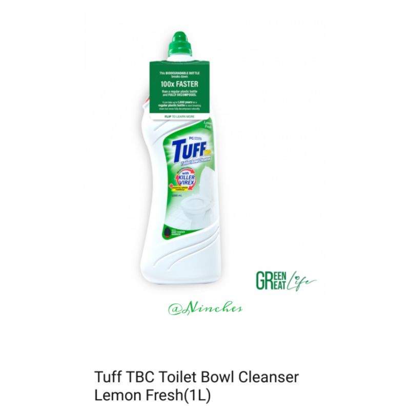 Tuff Toilet bowl Cleaner Fresh Lemon 1000ml Shopee Philippines