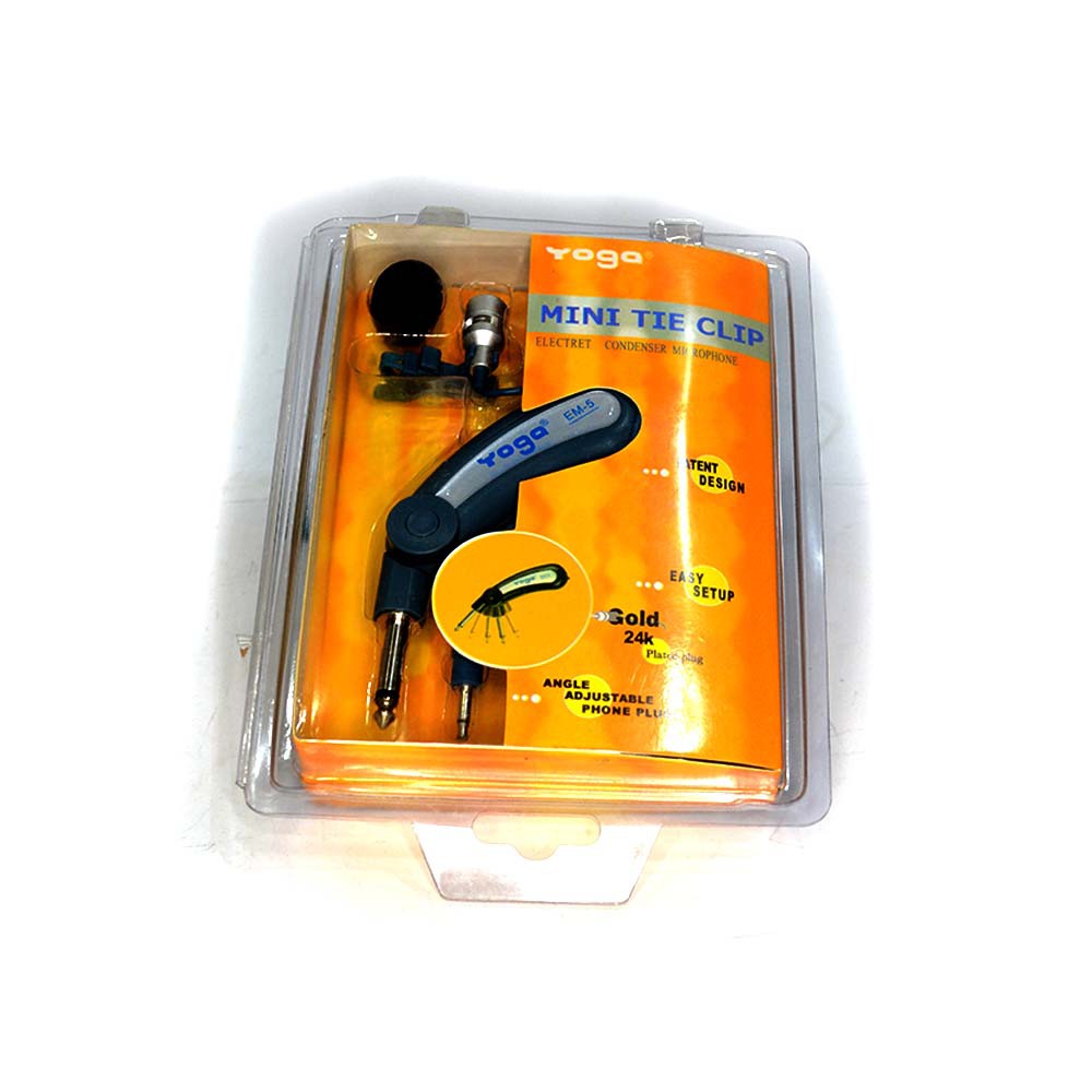 Yoga Mini Tie Clip Electret Condenser Microphone EM5 Shopee Philippines