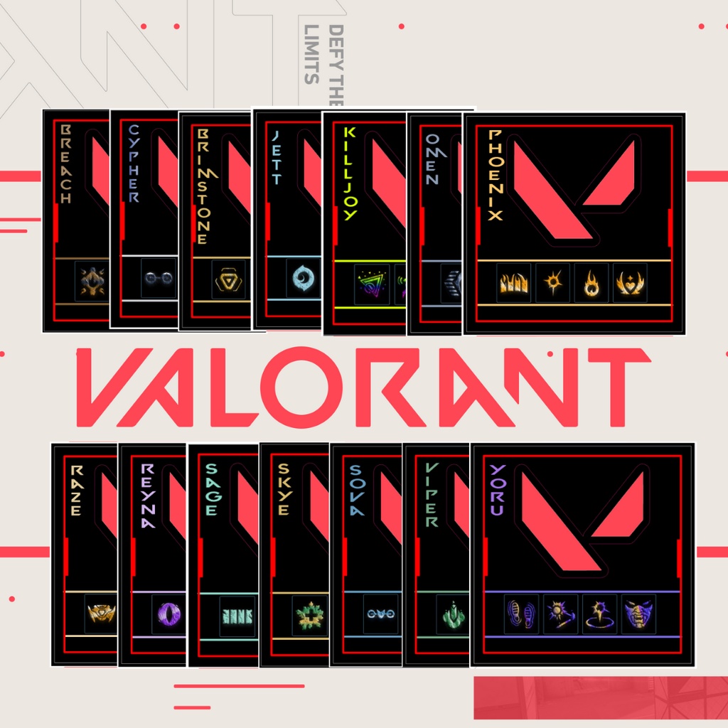 Valorant Keycaps Vinyl Stickers | Shopee Philippines