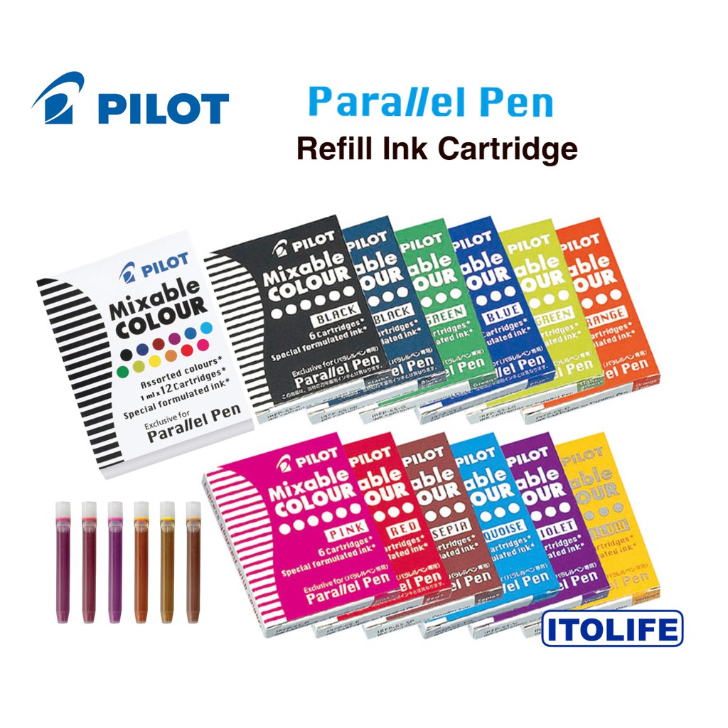Pilot Parallel Pen Refill Ink Cartridge- 1 box | Shopee Philippines