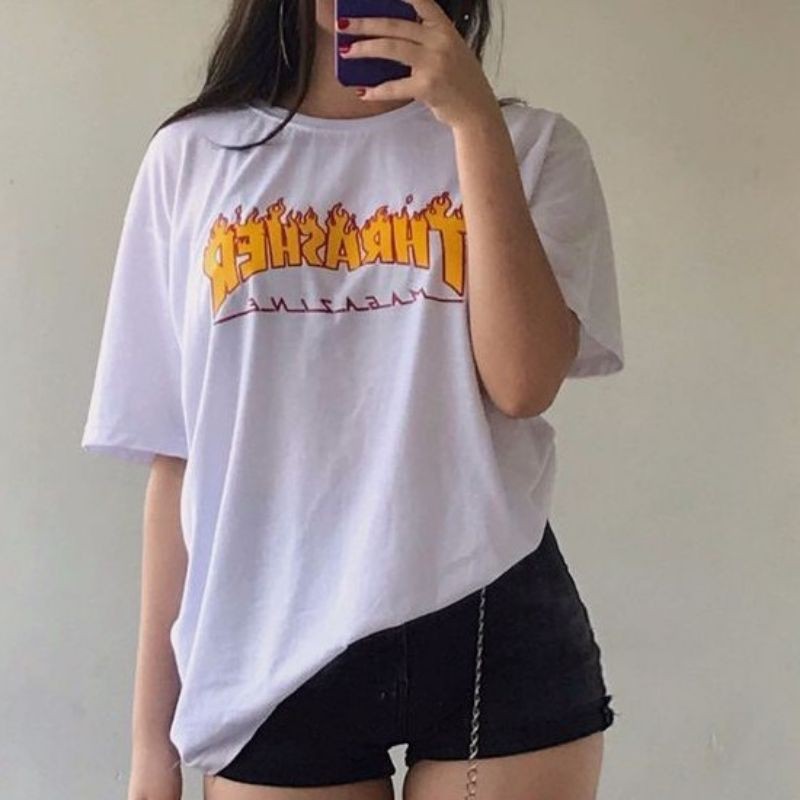 Thrasher store shirt cropped