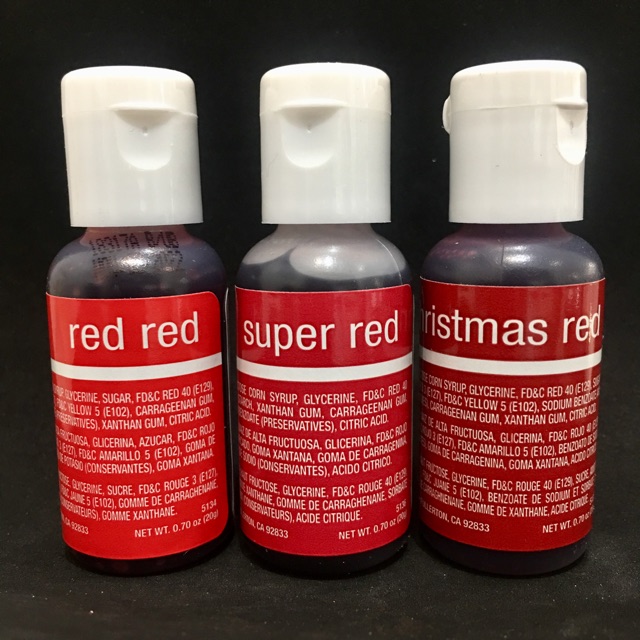 Chefmaster Liqua-Gel Food Color Shades of Red 20g | Shopee Philippines