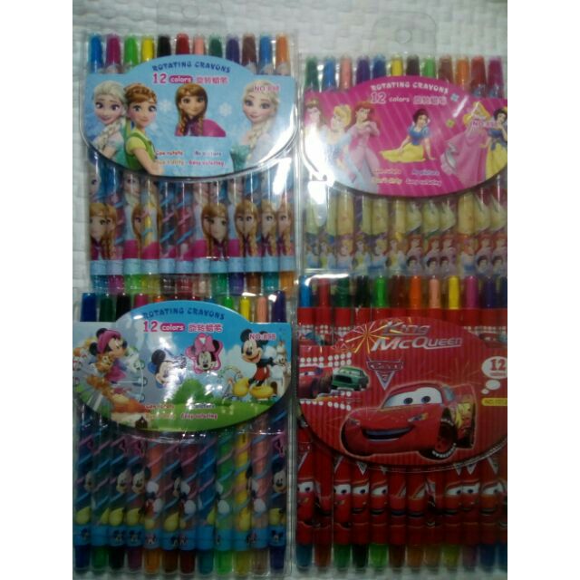 Character rotating crayons set | Shopee Philippines