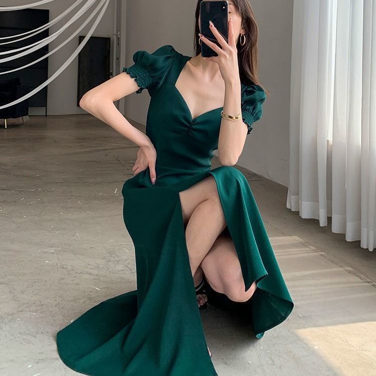 Wrap Around Dress gown maxi dress with slit top modern filipiniana dress for women long dress with slit semi bodycon filipiniana formal with slit side fit dresses red filipinana plus size for