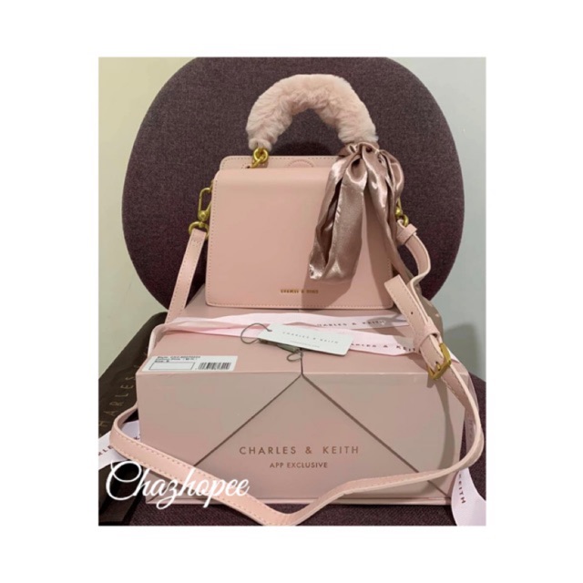 Charles and Keith Fur Bag with Box NEW Stocks