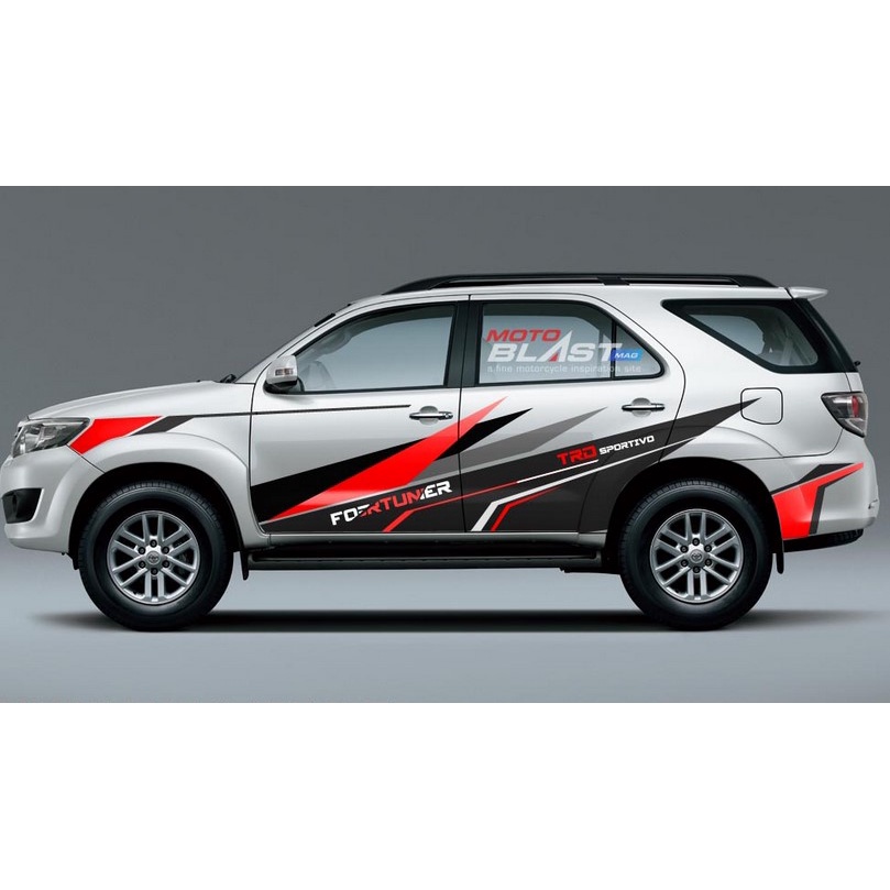 Sticker Cutting Fortuner Car sticker Fortuner sticker Side Body ...