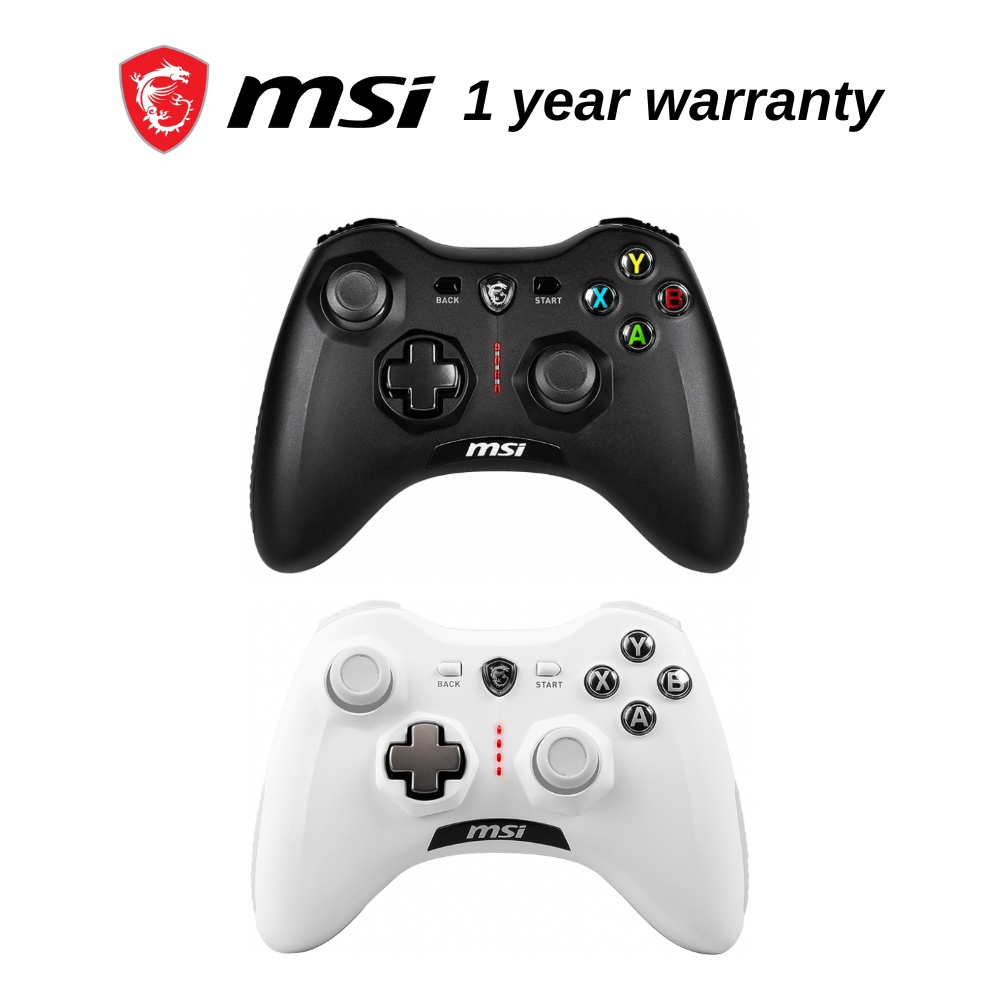 MSI Force GC30 V2 - USB 2.0 Wireless Gaming Controller ( Black & White ) |  Shopee Philippines