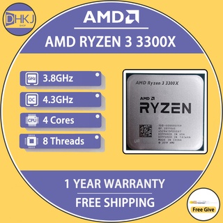 USED AMD Ryzen 3 3300X R3 3300X 3.8 GHz Quad-Core Eight-Thread 65W CPU ...