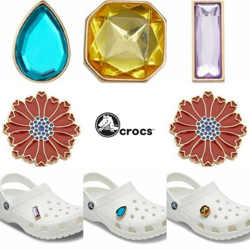 Original Crocs Sparkly Jibbitz gemstones for crocs shoes and sandals