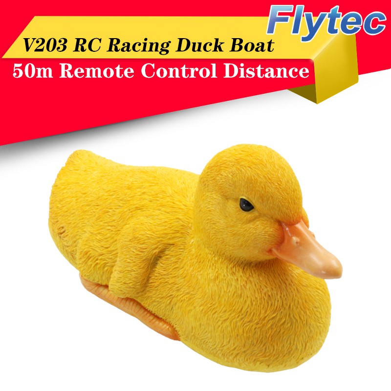 Flytec V203 2 in 1 RC Racing Duck Boats Radio Remote Controlled Bait ...