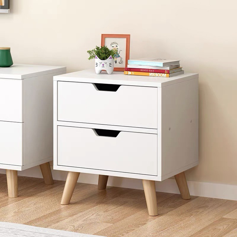 bedroom bedside cabinet Solid wood storage cabinet mini side cabinet ...