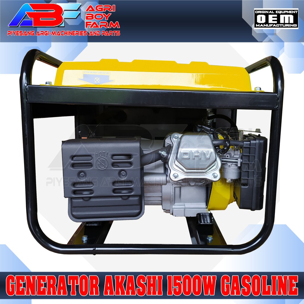 Generator Genset Akashi Thunderbolt 1500W 4Stroke Gasoline | Shopee ...