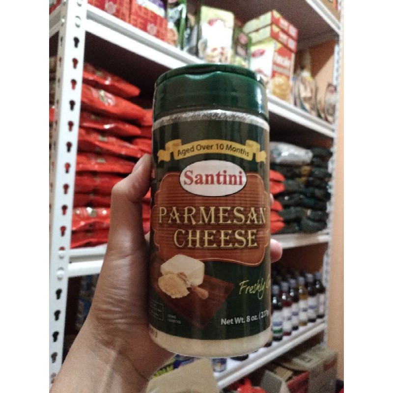 Santini Grated Parmesan Cheese (8oz or 227g) Expiry March 2022 Shopee Philippines
