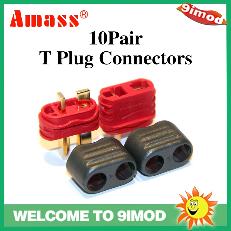 10 Pairs Upgrated Sheathed T Plug Deans Ultra Plug HighDischarge Connector Connectors Dean