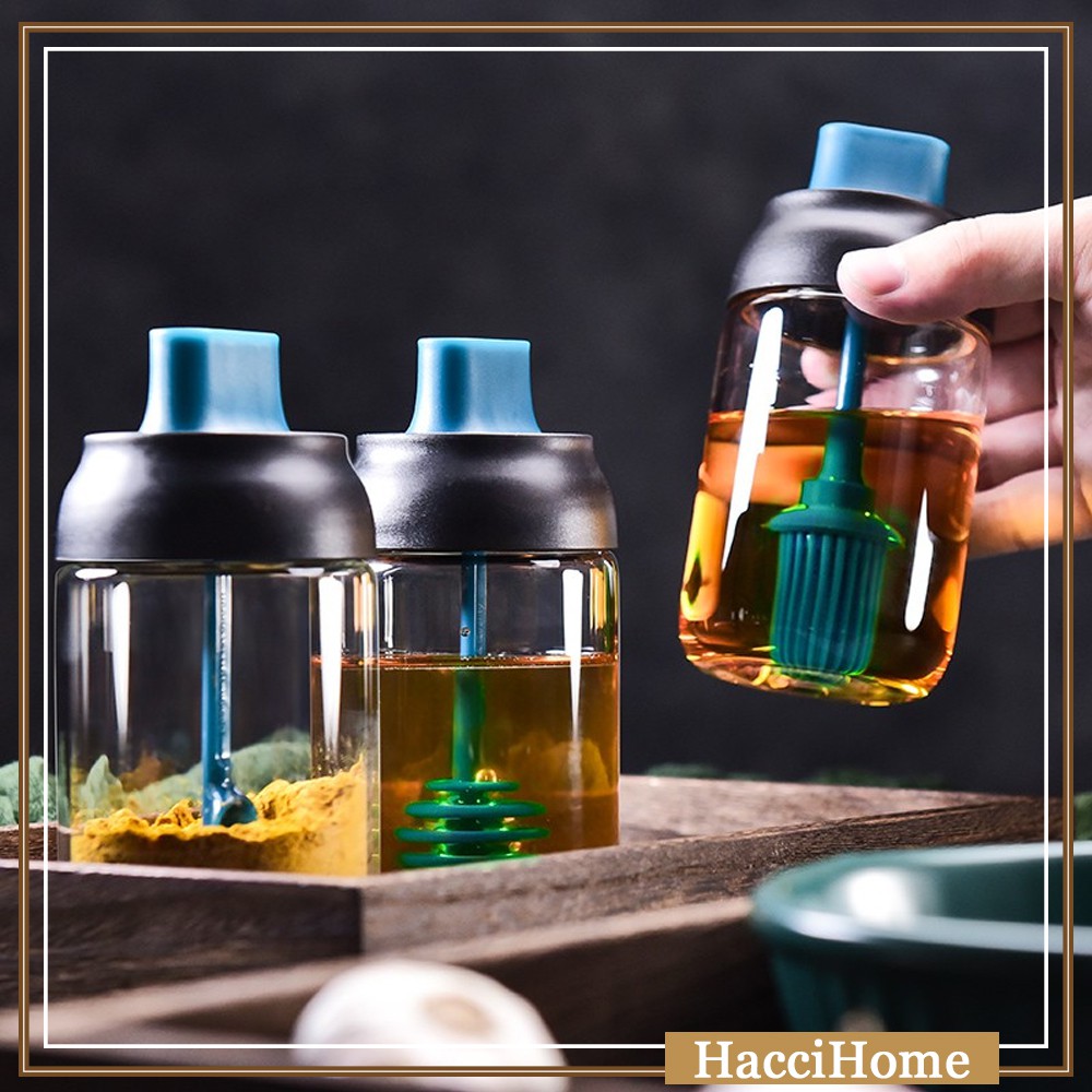 Glass Condiments Container Condiment Jar Seasoning Bottle Condiments