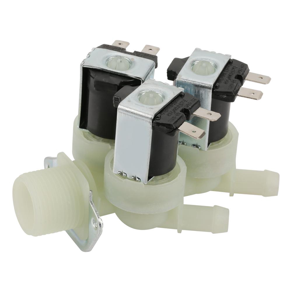 [Ready Stock] 3 Way Water Inlet N/C Solenoid Valve AC 220V G3/4 ...