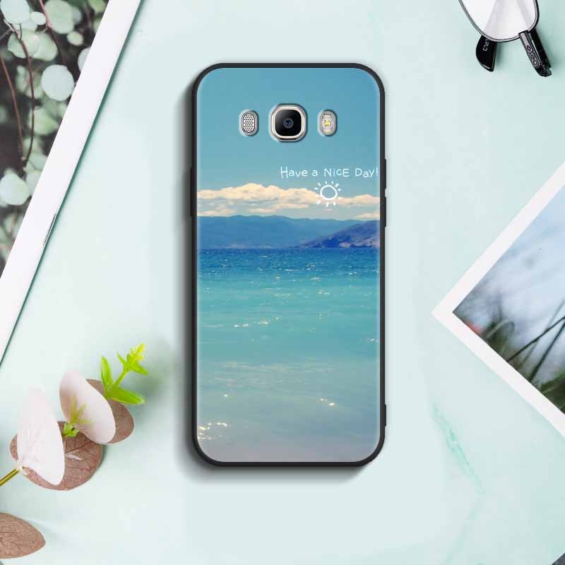 Softcase Samsung Galaxy J5 2016 J510 J7 2016 J710 Anticrack Casing High  Quality TPU cover Full Protection Silicon Black Rubber Case
