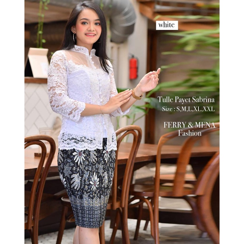 Saphire Sumba Ikat Long Kebaya Kaftan