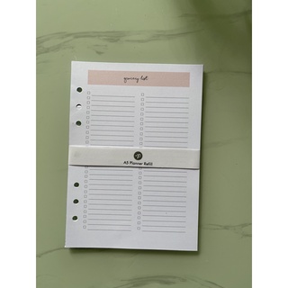 A7 Cute Checklist Paper Refill