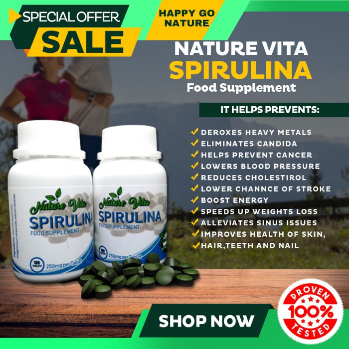 Nature Vita Spirulina Superfoods / Cancer / Cyst / Mayoma / Kidney