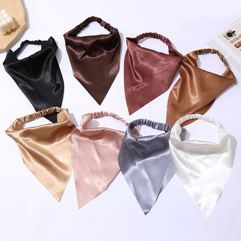 Women 90*90cm Satin Square Scarf High Quality Imitated Satin Scarves Shawl Hijab