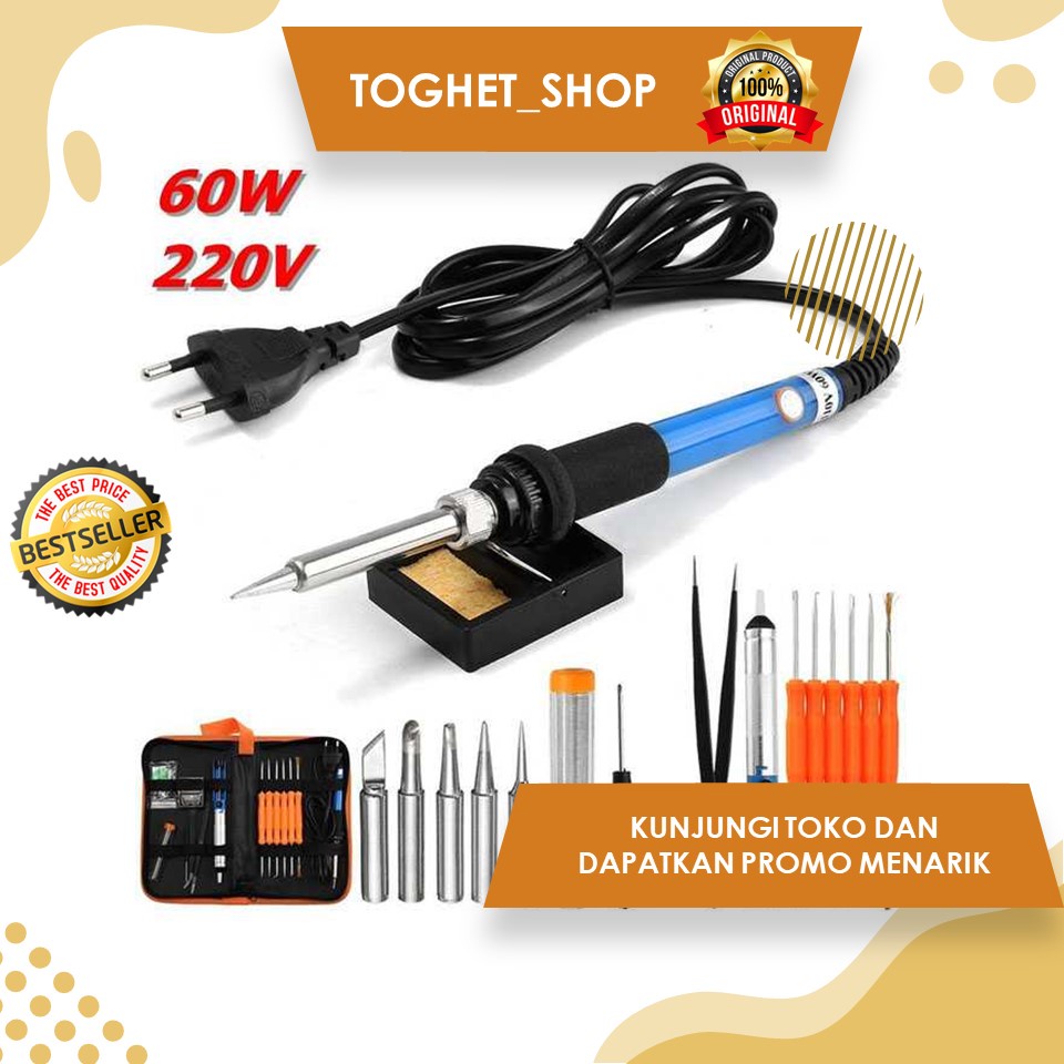 PERALATAN Soldering Equipment Kit 7-1 60W 220V Complete Electric ...