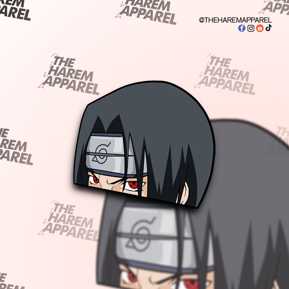 Itachi Uchiha | Naruto Shippuden | Vinyl Peeker Sticker | The Harem Apparel  | Shopee Philippines