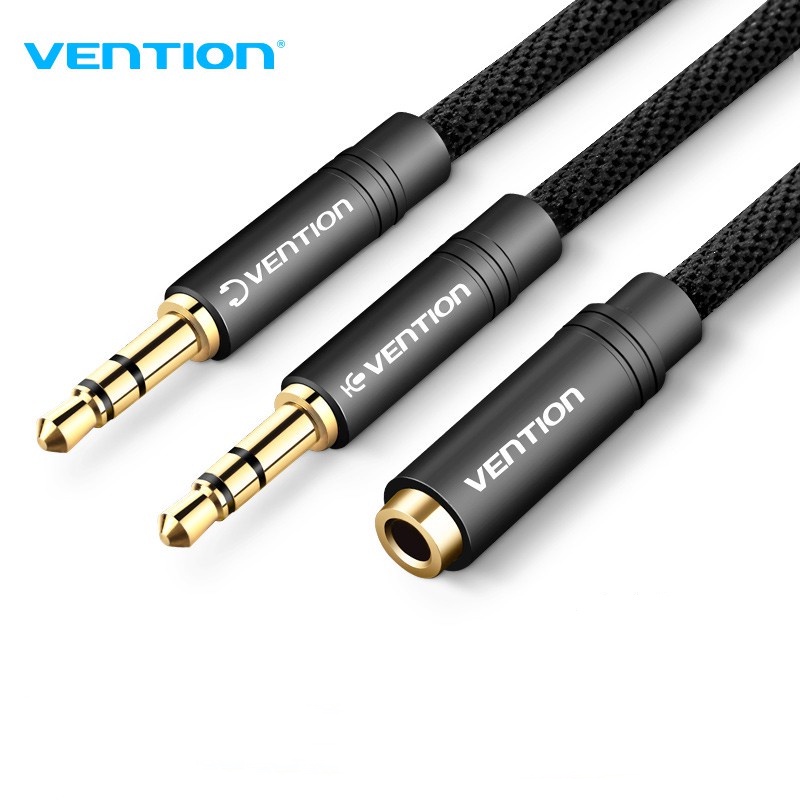 Vention 2 in 1 Audio Cable 3.5mm Female to 2 Male 3.5mm Audio Splitter ...