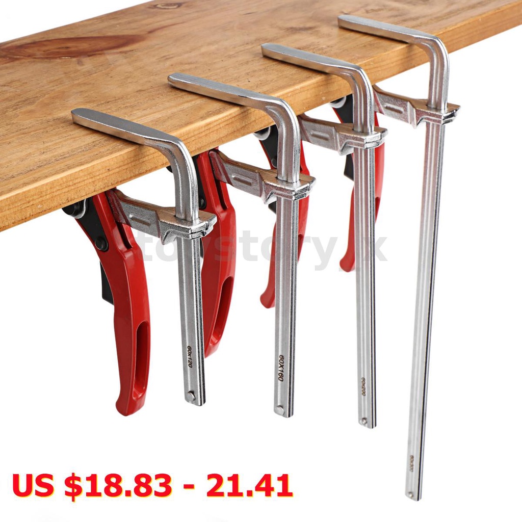 Quick Ratchet Track Saw Guide Rail Clamp for MFT Table and Guide Rail