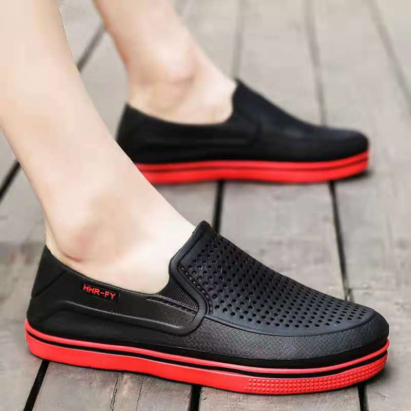 Splasher casual rubber shoes crocs hole shoes lightweight slipper